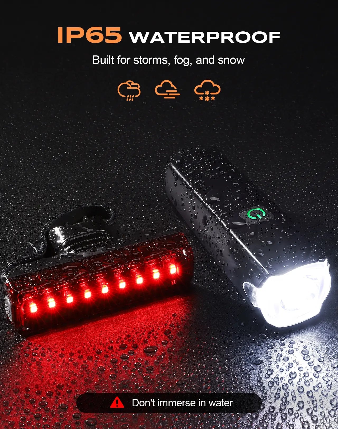 2026 1200 Lumen Wide Angle Bike Lights – 270° USB-C Night Riding - zewdov
