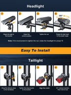2026 New 1000 Lumen Super Bright Bike Lights with Side Light - zewdov