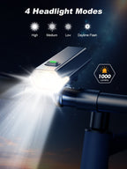 2026 New 1000 Lumen Super Bright Bike Lights with Side Light - zewdov
