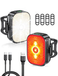 2026 ultra slim bike lights reflectors 8+6 modes USB-C rechargeable