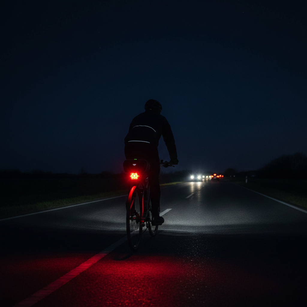后灯挂车尾夜间骑行