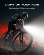 Bike Lights, Ultra-Slim & Lightweight Rechargeable Bicycle Lights Set - zewdov