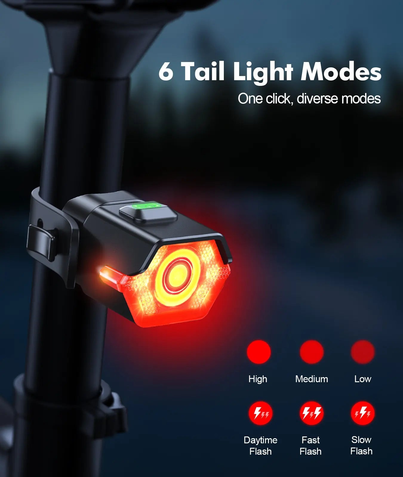 Zewdov 1000 Lumen Bike Lights for Night Riding – USB-C Side Lights IP65 - zewdov