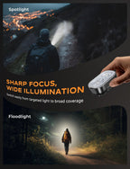 Zewdov 500 Lumen Mini Clip-on Flashlight, USB Rechargeable Ultra Bright LED – Compact EDC Pocket Torch - zewdov