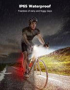 Zewdov Bike Lights Set, USB Rechargeable Front and Rear Bicycle Lights for Night Riding – Waterproof LED Safety Light -zewdov