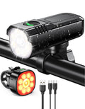 Zewdov super bright bike lights night riding 1000 lumen aluminum USB-C