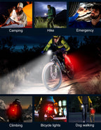 Zewdov High Lumen Super Bright Bike Lights for Night Riding - zewdov