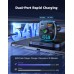 Zewdov 2025 Upgrade Bluetooth 5.3 Car Adapter【PD 36W+QC3.0 18W】, 2-in-1 FM Transmitter 【Dual Stronger Mics】& Fast Car Charger, Wireless FM Radio Adapter Hands-Free Call, Siri Assistant Player