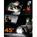 Zewdov 800LM Ultra Bright Running Lights for Runners, 7 Modes & 360° Reflective Running Vest, IPX4 Waterproof, 45° Adjustable Rechargeable Running Light for Walking/Hiking/Cycling/Working/Jogging