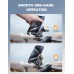 Zewdov 2024 Motorcycle Phone Mount, Bike Phone Holder Mount [Camera Friendly] [Built-in Holder for AirTag], Bicycle Scooter Phone Mount Handlebar Clamp, Compatible with iPhone Samsung, 4.7-6.8” Phones
