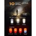 Zewdov 500LM Mini Clip-on Flashlight, 10 Modes Hands-Free EDC Flashlight with Spot+Flood, Long Battery Life, IP65 Waterproof & Rechargeable Running Lights for Runners/Working/Emergency/Hiking/Camping