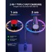 Zewdov Bike Lights Supper Bright, 1000 Lumens Bike Lights for Night Riding, 8+7 Modes & Sturdy Aluminum Alloy Bicycle Light, IP65 Waterproof & USB Rechargeable Bike Headlight and Tail Light Set