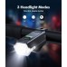 Zewdov 3+6 Modes Bike Lights for Night Riding with Side Light, Rechargeable & IP65 Waterproof Bicycle Light, Bike Headlight and Tail Light Set for Road Mountain Cycling