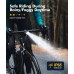 Zewdov Bike Lights, 3+6 Modes Bike Lights for Night Riding with Side Warning Light, Rechargeable & IP65 Waterproof Bicycle Light, Bike Headlight and Tail Light Set for Road Mountain Cycling Easy Setup